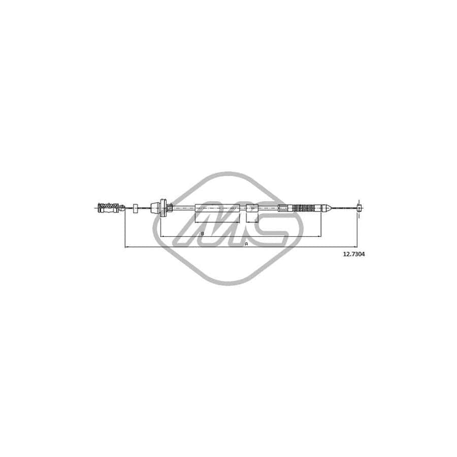Metalcaucho 81563 Throttle Cable for FIAT Palio I Weekend (178)