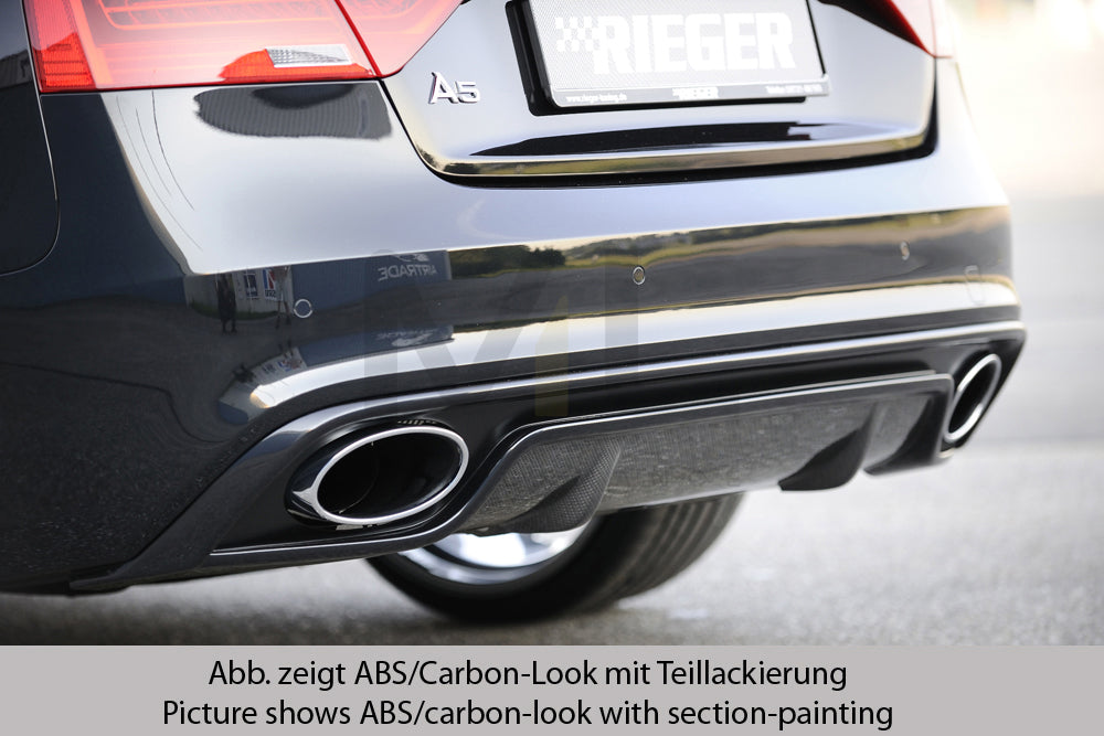 Rieger 00088018 Audi B8 B81 Rear Diffuser (A5 & S5) 4 | ML Performance UK Car Parts