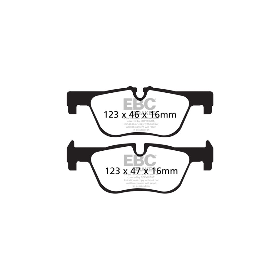 EBC DPX2132 BMW Ultimax Rear Brake Pads - ATE Caliper 2 | ML Performance UK Car Parts