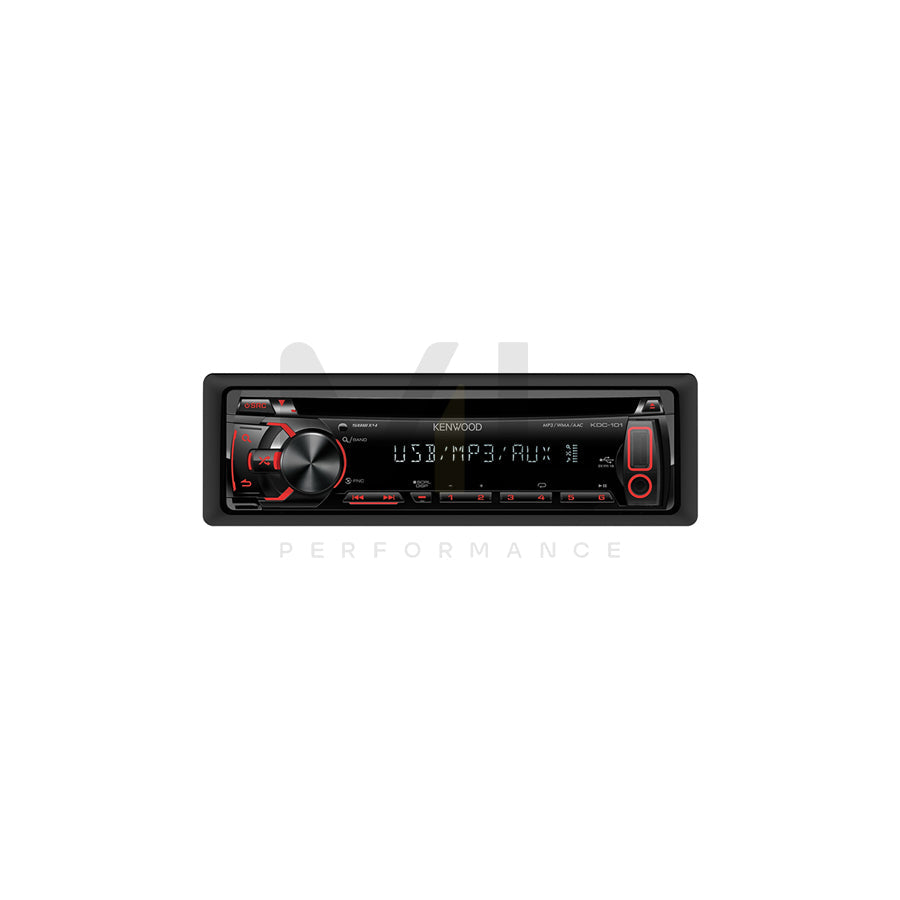 KENWOOD KDC-101 074187 Car stereo CD/USB, 1 DIN, 14,4V, MP3, WAV, WMA