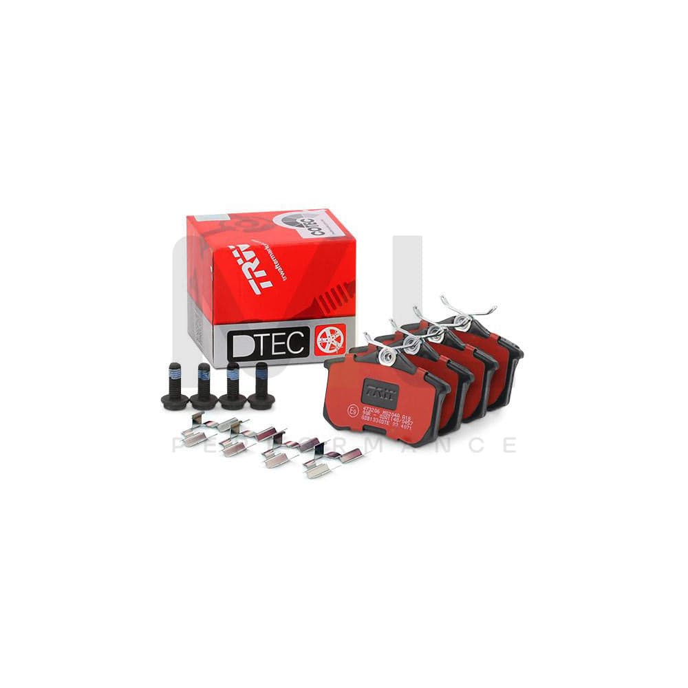 TRW Dtec Cotec Gdb1330Dte Brake Pad Set Not Prepared For Wear Indicator, With Brake Caliper Screws, With Accessories
