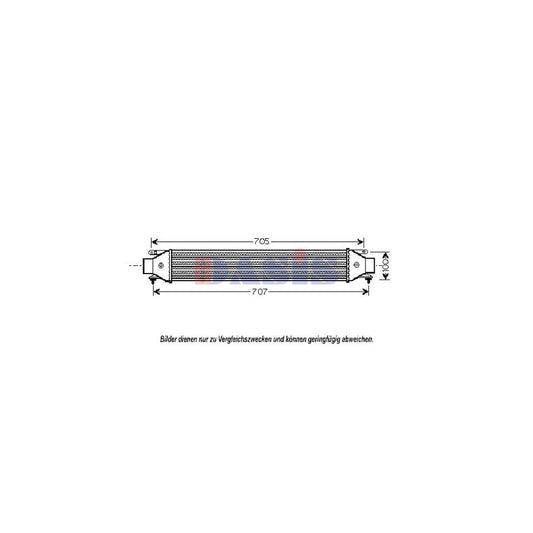 AKS Dasis 087025N Intercooler for Fiat Doblo
