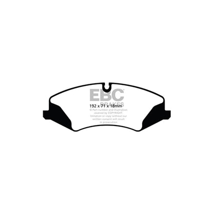 EBC PDKF1081 Land Rover Range Rover Ultimax Front Brake Pad & Plain Disc Kit - TRW Caliper 2 | ML Performance UK Car Parts