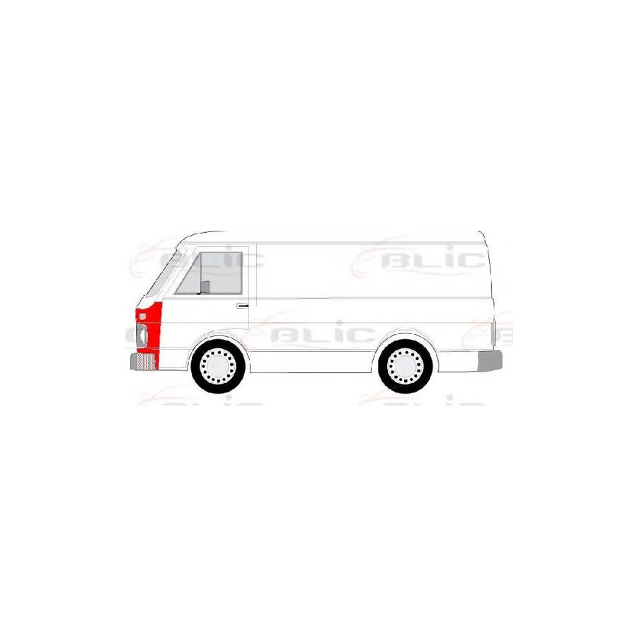 Blic 6504-03-9560225P Wing Fender for VW Lt