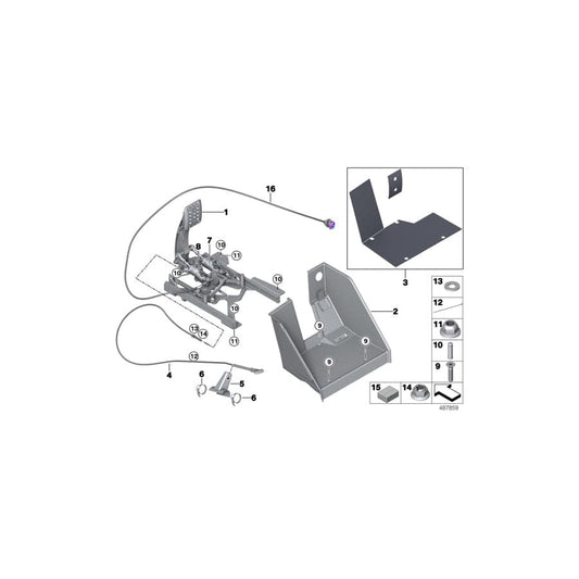 Genuine BMW 35008431479 Rubber Pad GRIP TAPE (Inc. M4 GT4)