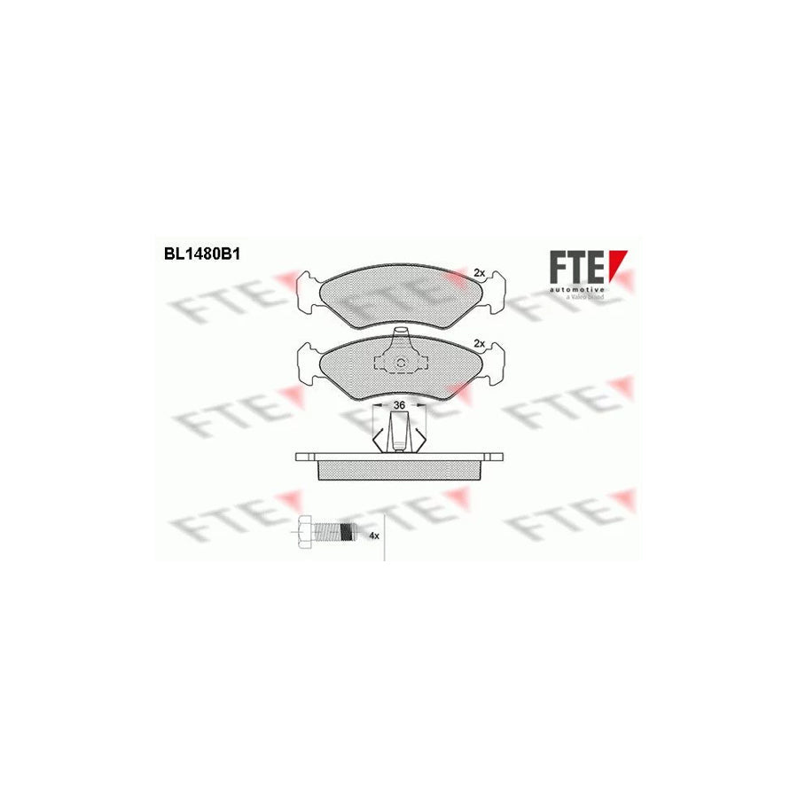 FTE 9011032 Brake Pad Set