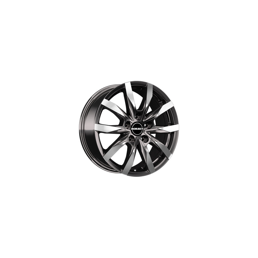 Borbet CW5 7.5x18 ET53 CW5 75853118571,1MAGP Mistral Anthracite Glossy Polished Wheel