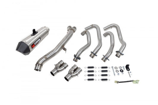 Scorpion RKA141SYSSEO Kawasaki Ninja ZX-25R Serket Taper Full System - Brushed Stainless Steel Sleeve | ML Performance UK UK