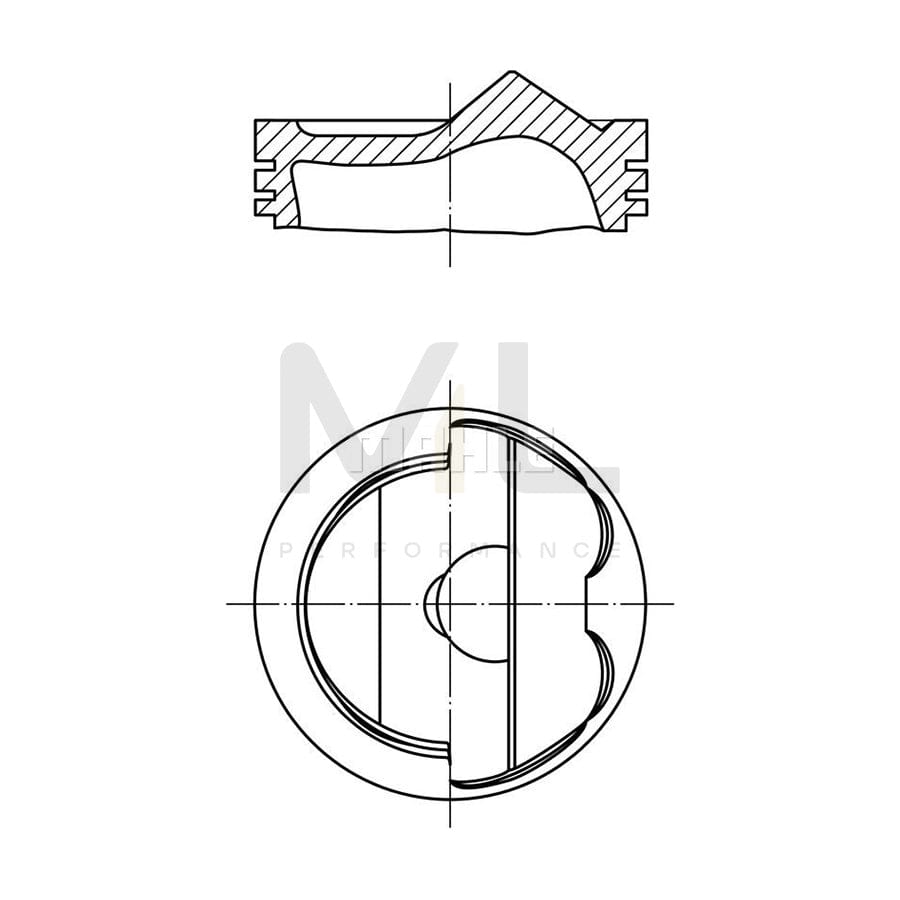 MAHLE ORIGINAL 038 54 02 Piston 83,4 mm | ML Performance Car Parts