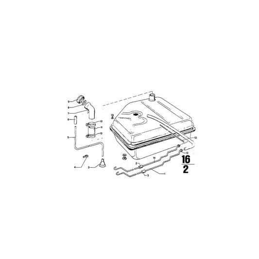 Genuine BMW 16121111538 Return Pipe (Inc. 3.0CS, 3.0CSiL & 3.0CSi)