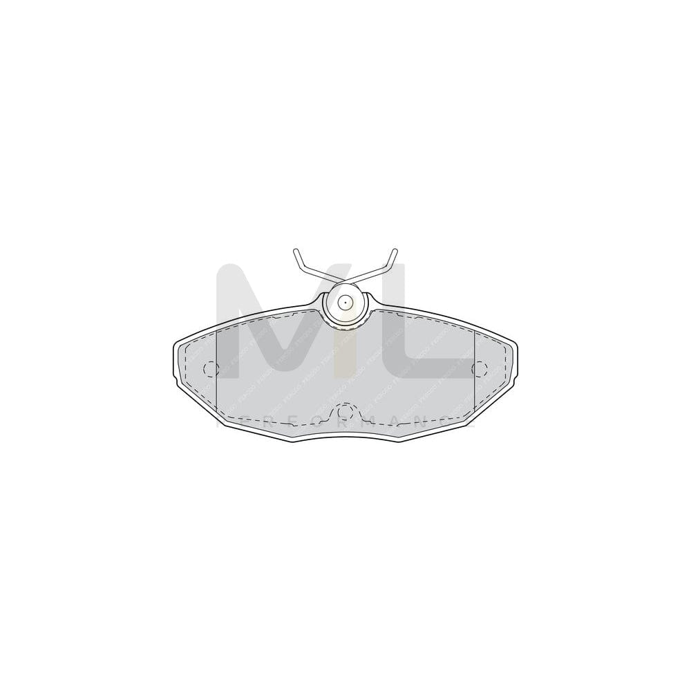 Ferodo Premier FDB1486 Brake Pad Set Not Prepared for Wear Indicator, Without Accessories