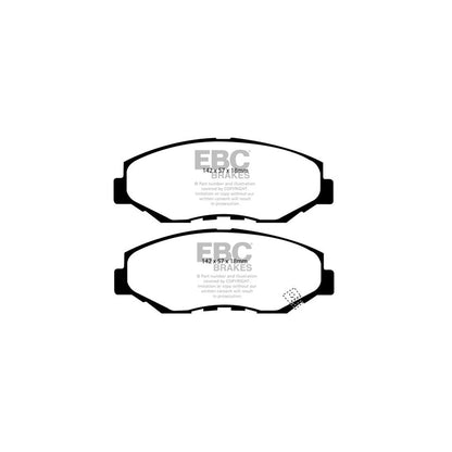 EBC PD13KF752 Honda CR-V Mk2 Yellowstuff Front Brake Pad & GD Disc Kit 2 | ML Performance UK Car Parts