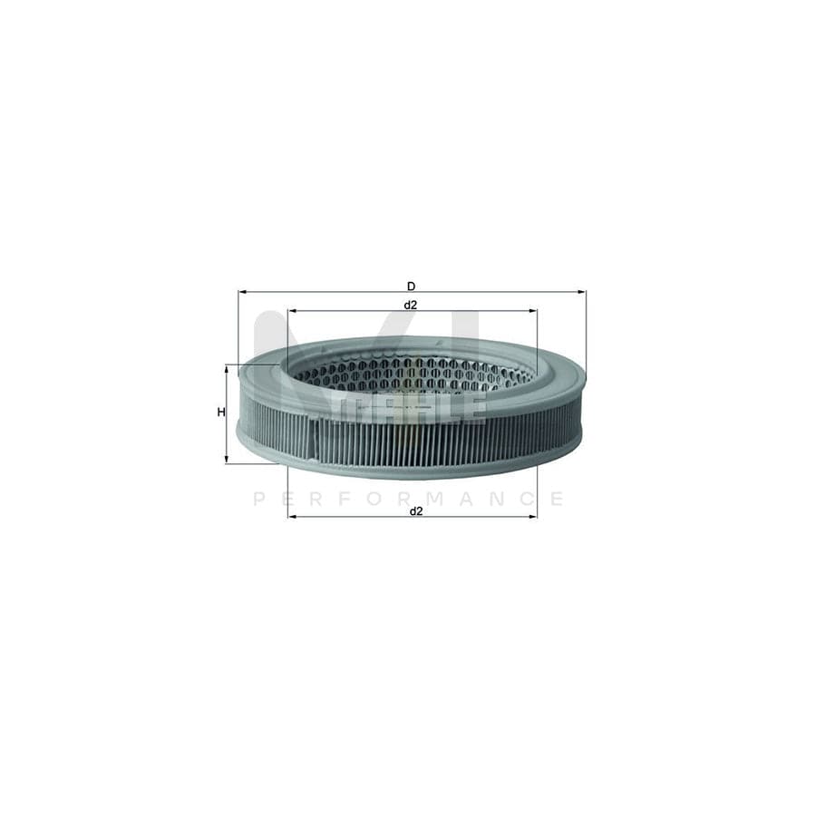 MAHLE ORIGINAL LX 552 Air Filter Filter Insert | ML Performance Car Parts