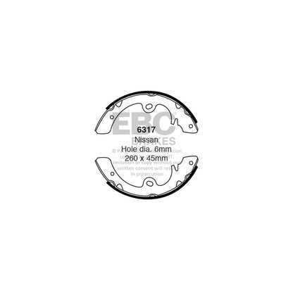 EBC 6317 Nissan Rear Brake Shoes (Inc. Pick Up & Urvan) 1 | ML Performance UK Car Parts