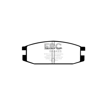 EBC DP611 Mitsubishi Ultimax Rear Brake Pads (Inc. Pajero & Shogun) 2 | ML Performance UK Car Parts