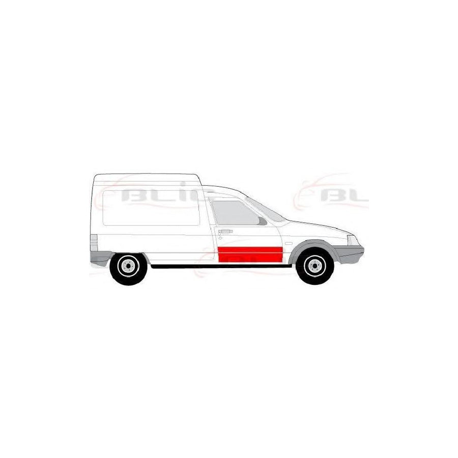 Blic 6015-00-0516142P Door, Body for Citroen C15