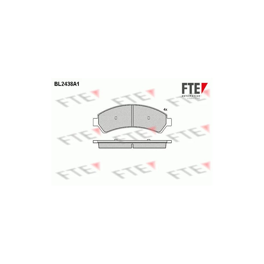 FTE Bl2438A1 Brake Pad Set for Chevrolet Blazer S10 II