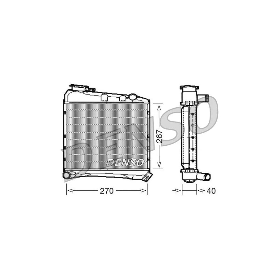 DENSO DRM03020 Engine Radiator for Rover Mini Mk I