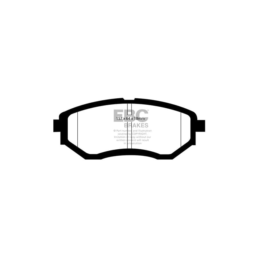 EBC PD07KF210 Subaru Redstuff Front Brake Pad & USR Disc Kit - Akebono Caliper (Inc. Legacy & Outback) 2 | ML Performance UK Car Parts