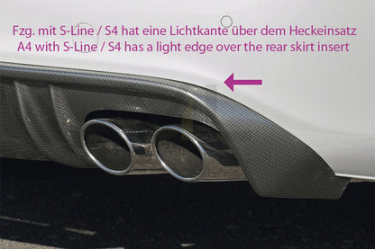 Rieger 00055514 Audi B8 B81 A4 Rear Diffuser 8 | ML Performance UK Car Parts