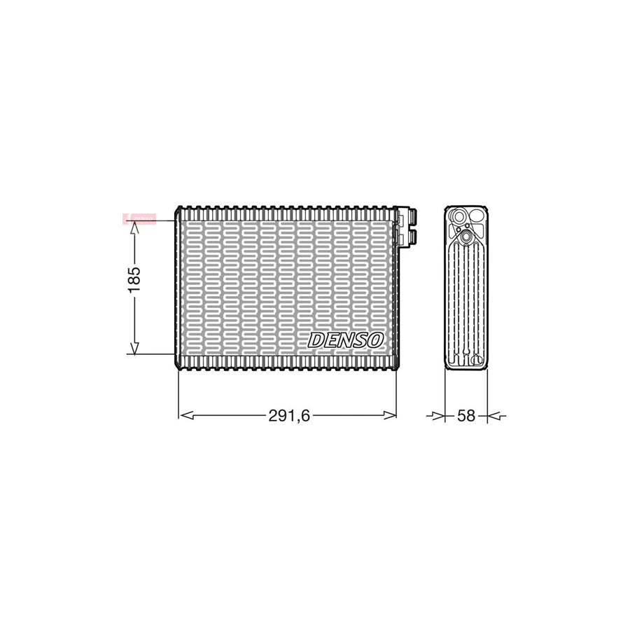 DENSO DEV09013 Air Conditioning Evaporator for Lancia Thesis (841)