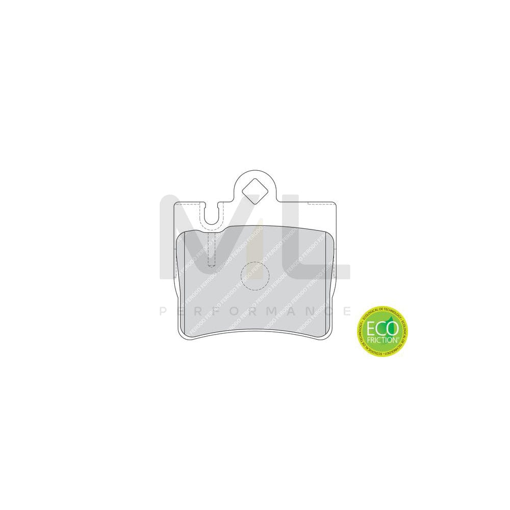 Ferodo Premier Eco Friction FDB1427 Brake Pad Set Suitable for Mercedes-Benz S-Class Prepared for Wear Indicator, Without Accessories
