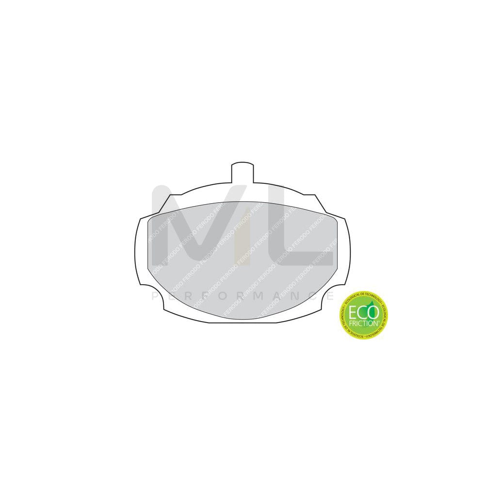 Ferodo Premier Eco Friction FDB823 Brake Pad Set for Mg Mgb Not Prepared for Wear Indicator, With Accessories