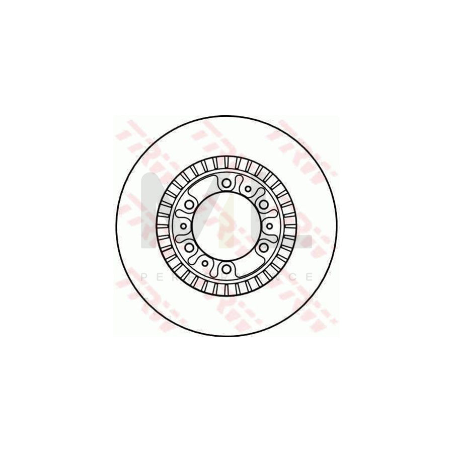 TRW DF4077 Brake Disc for MITSUBISHI Pajero / Shogun II (V20) Vented  - 1 piece