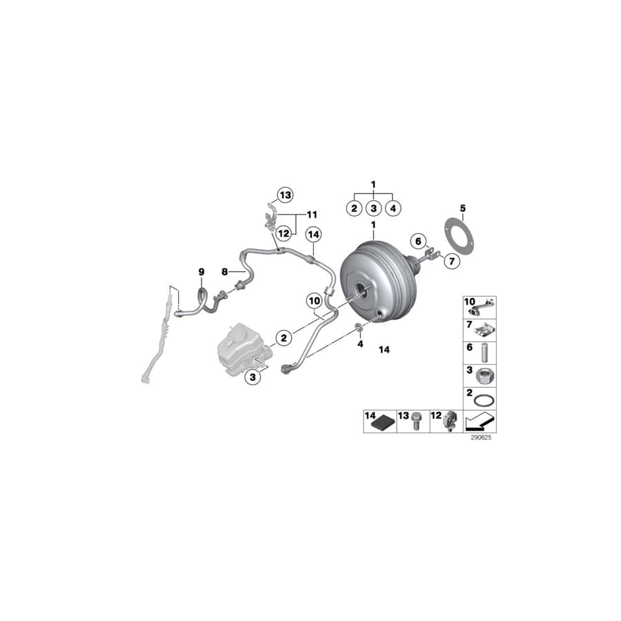 Genuine BMW 11668508022 F11 F02 F10 Vacuum Pipe (Inc. 750dX, 750LdX & M550dX)