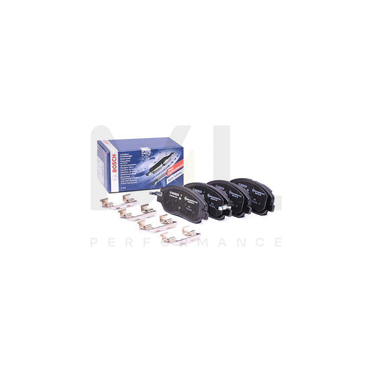 Bosch 0986494631 Brake Pad Set With Acoustic Wear Warning, With Anti-Squeak Plate, With Spring BP1162 | ML Performance Car Parts