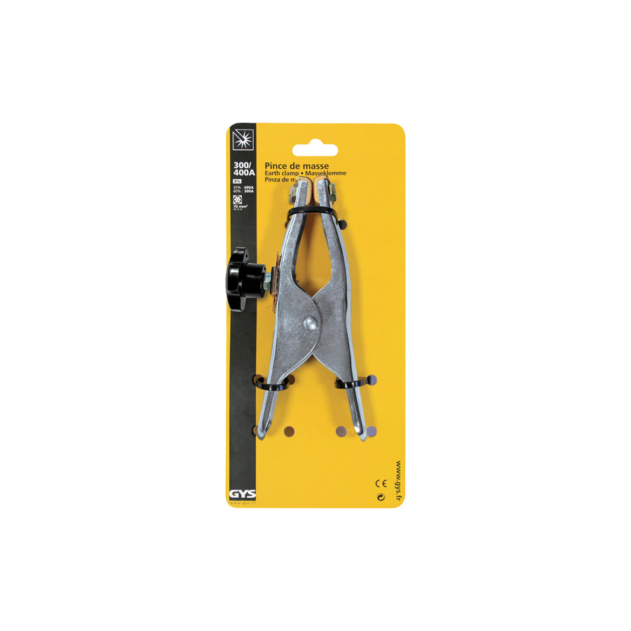 Gys 043206 Earth Clamp Croco T400.70 (400A / 70Mm² / Braided) - On Card Welding Accessories