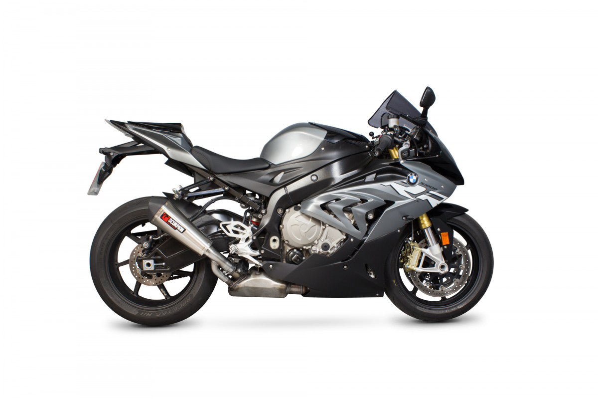 Scorpion RBM77SEO BMW S1000 RR Serket Taper Slip-On - Brushed Stainless Steel Sleeve | ML Performance UK UK