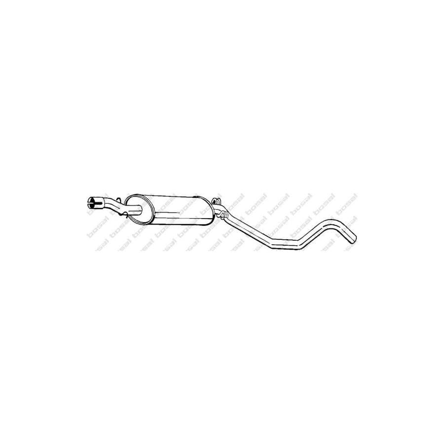 Bosal 283-117 Middle Silencer for Opel Ascona