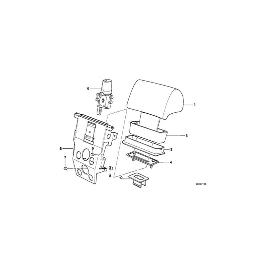 Genuine BMW 52208181908 E34 E32 E31 Screw (Inc. 740i, 850CSi & 735i)