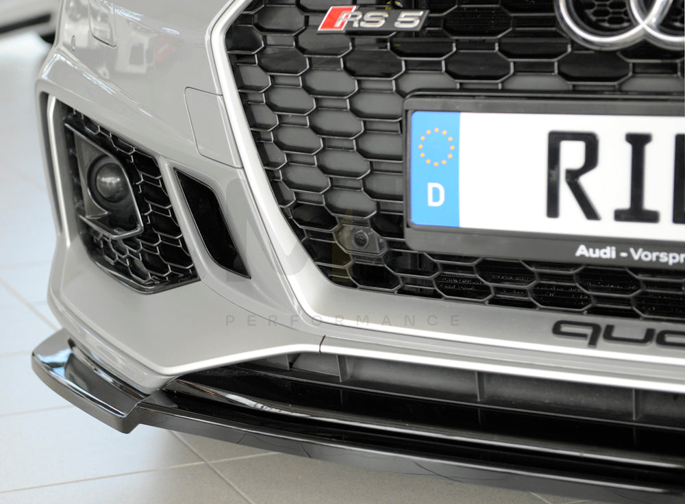 Rieger 00088202 Audi B9 F5 RS5 Front Splitter 7 | ML Performance UK Car Parts