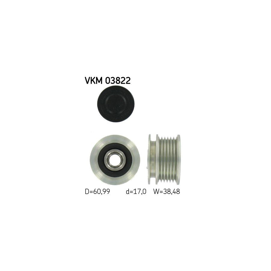 Skf Vkm 03822 Alternator Freewheel Clutch