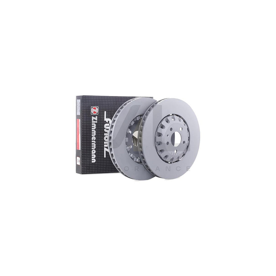 ZIMMERMANN 100.3374.75 Brake Disc Two-piece brake disc, Vented, Coated, Alloyed / High-carbon  - 1 piece
