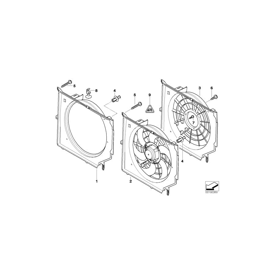 Genuine BMW 17112249364 E46 Fan Shroud (Inc. 330xd, 330d & 330Cd)