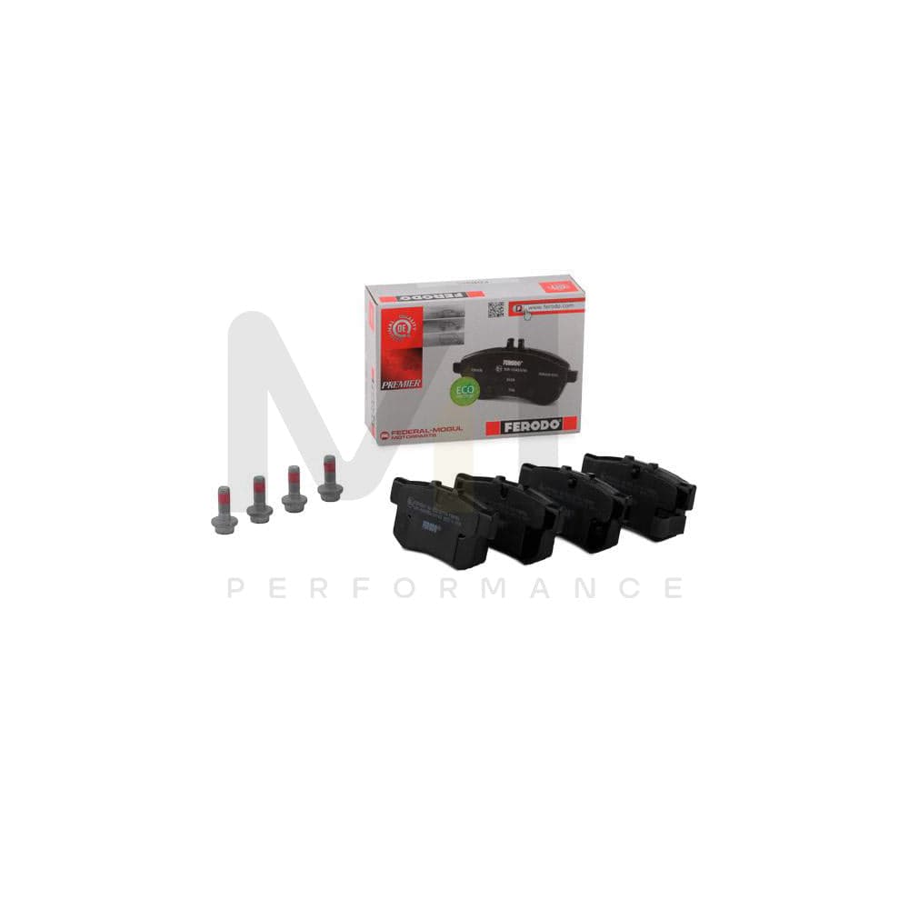 Ferodo Premier Eco Friction FDB956 Brake Pad Set With Acoustic Wear Warning, With Brake Caliper Screws, With Accessories