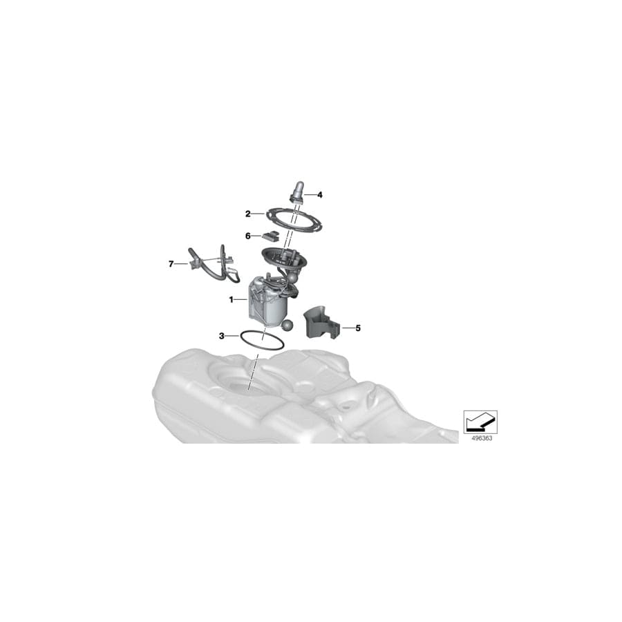 Genuine BMW 16117856997 F93 F90 F91 Delivery Unit, Right (Inc. M5 & M8)