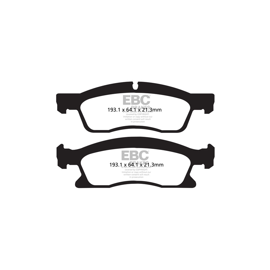 EBC DPX2136 Dodge Durango Ultimax Front Brake Pads - ATE Caliper 2 | ML Performance UK Car Parts
