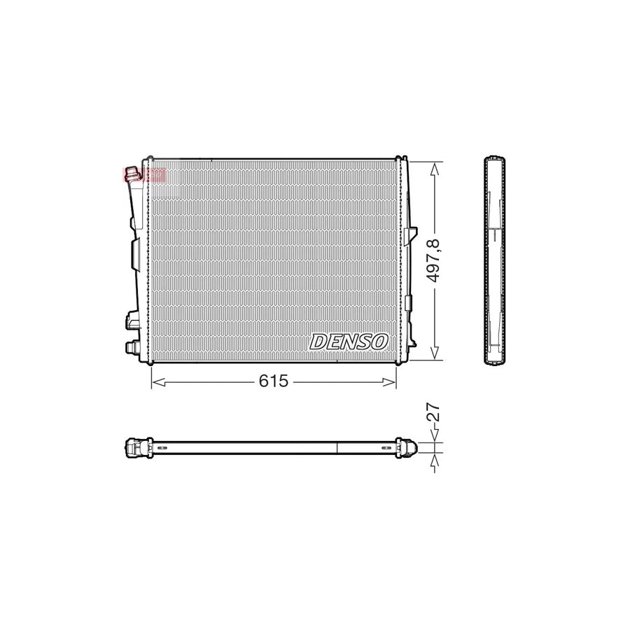 DENSO DRM05123 Engine Radiator