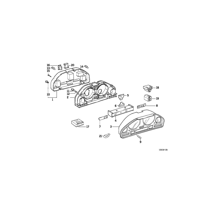 Genuine BMW 62111388799 E34 E32 Lcd-Module (Inc. 740iL, 750iL & 750iLS)