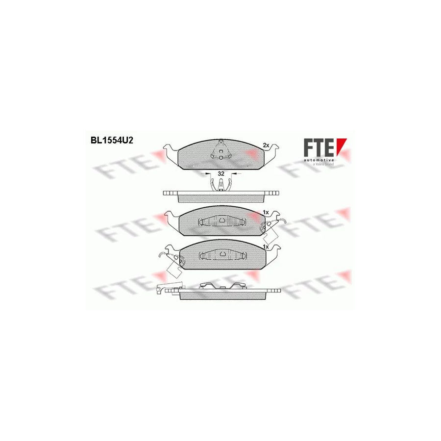 FTE Bl1554U2 Brake Pad Set