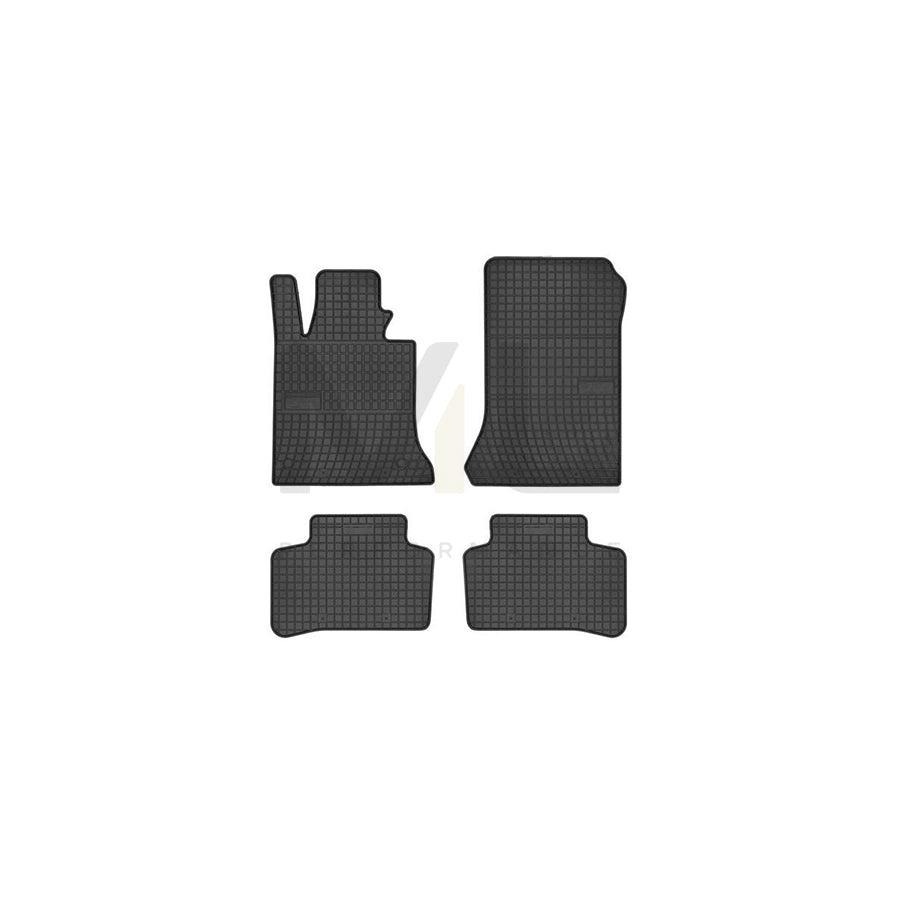 FROGUM Tailored 547136 Floor mat set suitable for MERCEDES-BENZ GLK (X204) Elastomer, Front and Rear, Quantity: 4, Black, (LHD)