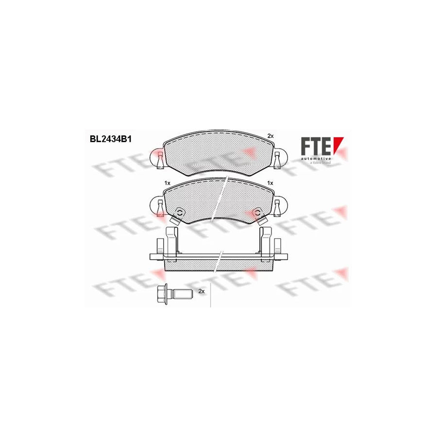 FTE Bl2434B1 Brake Pad Set