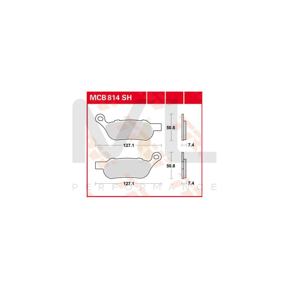 TRW Sinter Street Mcb814Sh Brake Pad Set