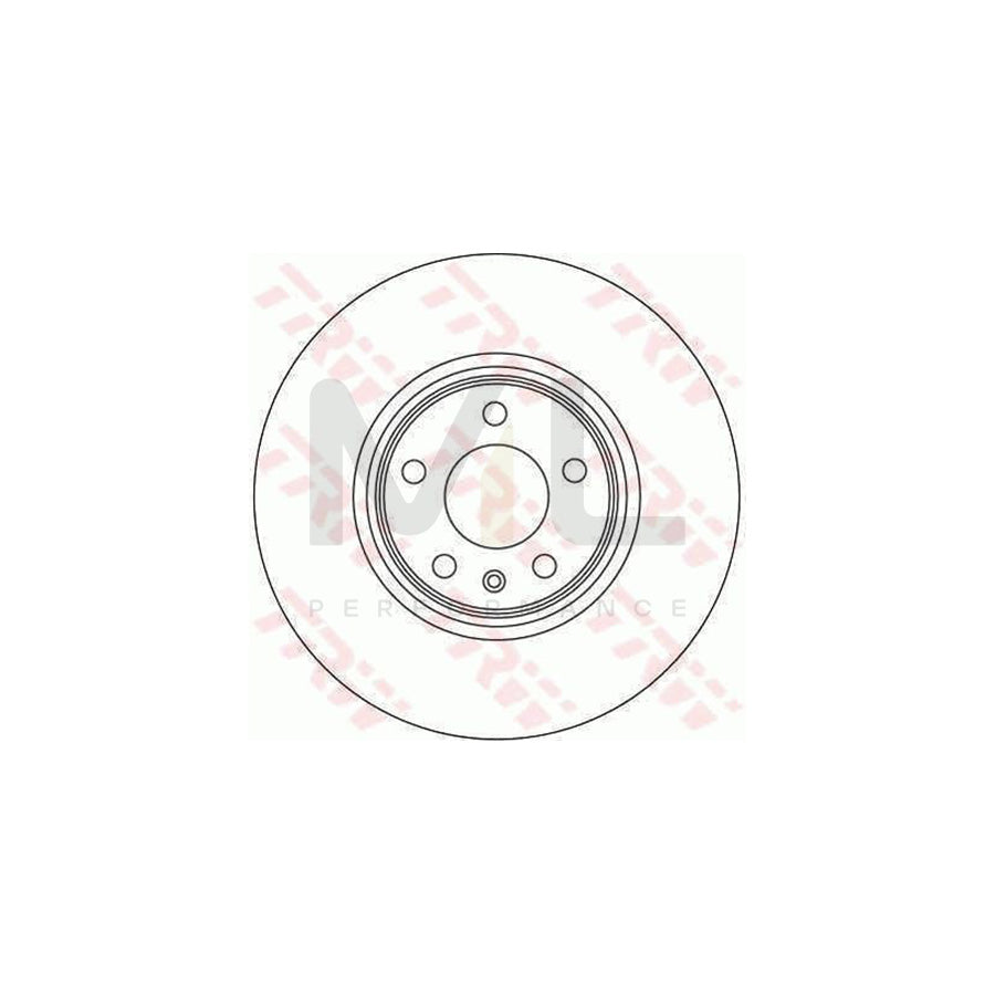 TRW DF4358 Brake Disc Vented, High-carbon  - 1 piece