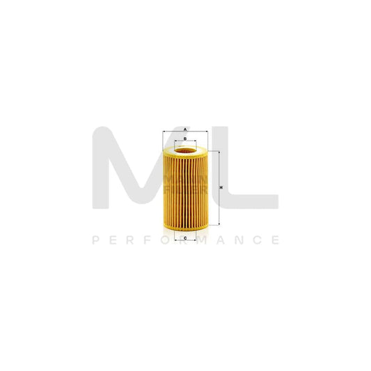 MANN-FILTER HU 7011 y Oil Filter with seal, Filter Insert