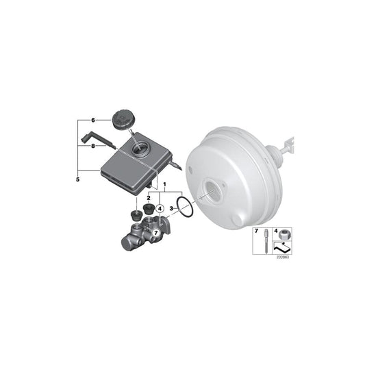 Genuine BMW 34336794473 F25 F26 Expansion Tank (Inc. X3)